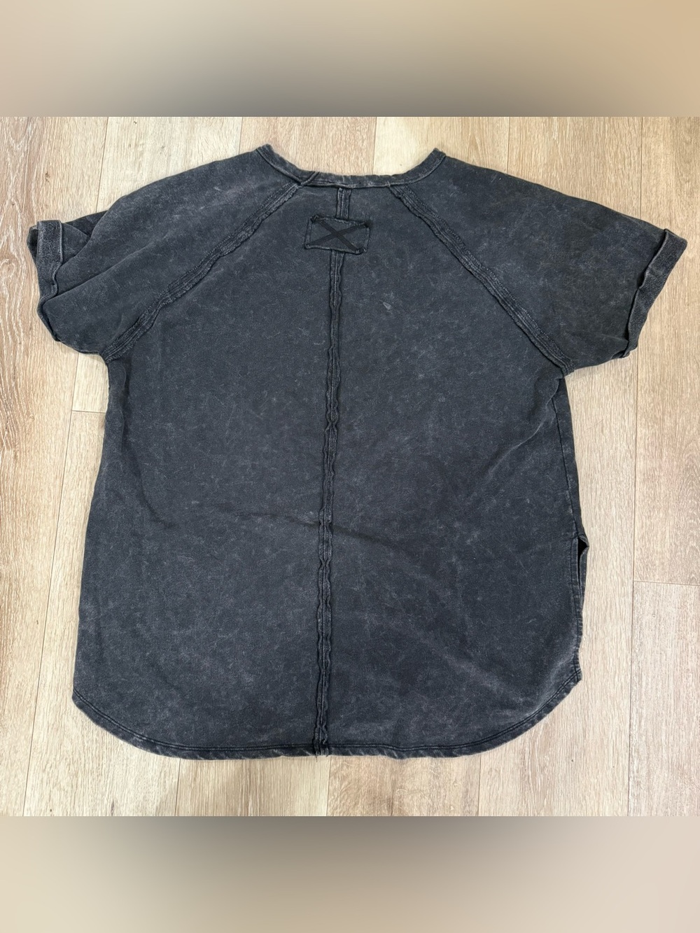 Zenana Outfitters Black Pink Floyd Tee with Rainbow Prism - Picture 4 of 4